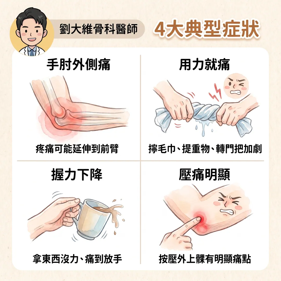 手肘外側一用力就痛？認識「網球肘」與居家保養 衛教圖 4