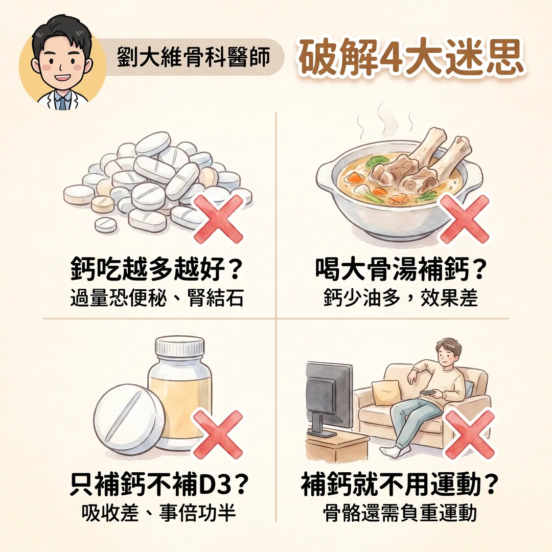 骨科醫師教你：鈣和維他命D3，怎麼補才對？ 衛教圖 7